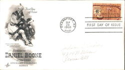 Honoring Daniel Boone 1735-1820, American Folklore Series First Day Cover