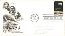 Saluting Apollo 8 - U. S. First Manned Lunar Orbital Flight First Day Covers First Day Cover First Day Cover First Day Cover