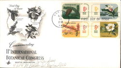 Commemorating 11th International Botanical Congress Block of Stamps First Day Cover