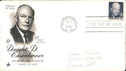 6c Dwight D. Eisenhower Regular Issue Series of 1970 First Day Cover