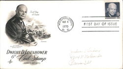 Dwight D. Eisenhower 6¢ Coil Stamp Series of 1970 First Day Cover