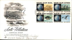 Anti-Pollution Campaign Stamp Block of Stamps First Day Covers First Day Cover First Day Cover First Day Cover