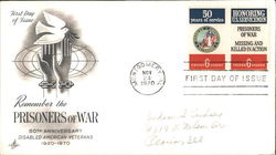 Remember the Prisoners of War Block of Stamps First Day Cover