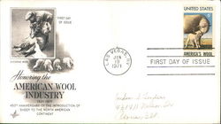 Honoring the American Wool Industry 1521-1971 First Day Covers First Day Cover First Day Cover First Day Cover