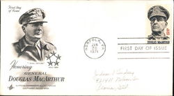 Honoring General Douglas MacAurthur, 1880-1964 "I Shall Return" First Day Cover