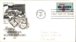 Honoring American Blood Donors 1971 First Day Cover