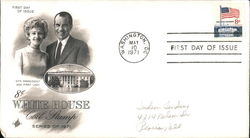 8¢ White House Coil Stamp Series of 1971 - 37th President and First Lady First Day Cover