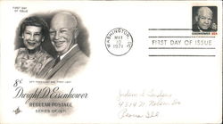 8c Dwight D. Eisenhower Regular Postage - Series of 1971 First Day Cover