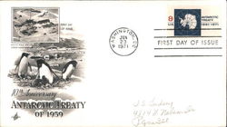 10th Anniversary Antarctic Treaty of 1959 First Day Cover