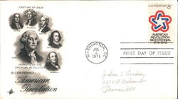 American Revolution Bicentennial First Day Covers First Day Cover First Day Cover First Day Cover