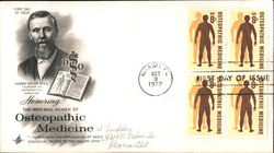 Honoring the Men and Women of Osteopathic Medicine Block of Stamps First Day Cover