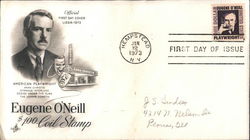 Eugene O'Neill $1.00 Coil Stamp First Day Cover