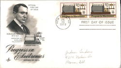 Progress in Electronics Block of Stamps First Day Covers First Day Cover First Day Cover First Day Cover