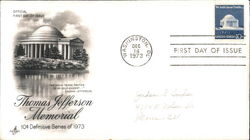 Thomas Jefferson Memorial First Day Covers First Day Cover First Day Cover First Day Cover