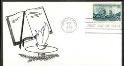 Open Bible / Eternal Flame / 1964 World's Fair First Day Cover