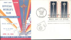 Official World's Fair Block of Stamps First Day Covers First Day Cover First Day Cover First Day Cover