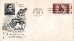 50th Anniversary of the Organization of the Rough Riders First Day Covers First Day Cover First Day Cover First Day Cover