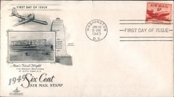 1949 Six Cent Air Mail Stamp First Day Covers First Day Cover First Day Cover First Day Cover