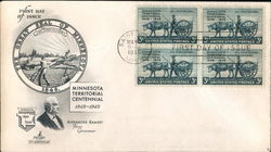 Minnesota Territorial Centennial 1849-1949 First Day Covers First Day Cover First Day Cover First Day Cover