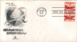 6¢ Air Mail Coil Stamp Block of Stamps First Day Covers First Day Cover First Day Cover First Day Cover