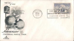 75th Anniversary Universal Postal Union First Day Covers First Day Cover First Day Cover First Day Cover