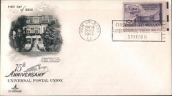 75th Anniversaary Universal Postal Union First Day Covers First Day Cover First Day Cover First Day Cover