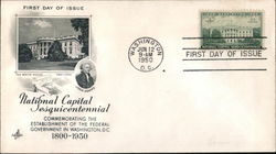 National Capital Sesquicentennial 1800-1950 First Day Covers First Day Cover First Day Cover First Day Cover