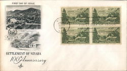 Settlement of Nevada 100th Anniversary Block of Stamps First Day Covers First Day Cover First Day Cover First Day Cover