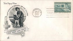 50th Anniversary of 4H Clubs First Day Cover