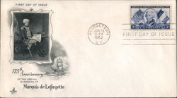 Marquis de Lafayette First Day Cover