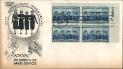 Honoring the Women in our Armed Services Block of Stamps First Day Cover