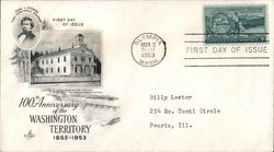 100th Anniversary of the Washington Territory 1853-1953 First Day Cover