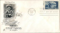 25th Anniversary Future Farmers of America 1928-1953 First Day Cover