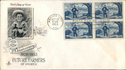 25th Anniversary Future Farmers of America, 1928-1953 Block of Stamps First Day Covers First Day Cover First Day Cover First Day Cover