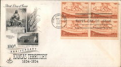 100th Anniversary Kansas Territory Block of Stamps First Day Covers First Day Cover First Day Cover First Day Cover