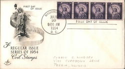 Regular Issue Series of 1954 First Day Cover