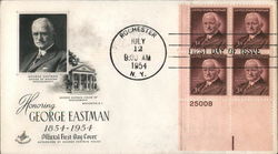 Honoring George Eastman Block of Stamps First Day Covers First Day Cover First Day Cover First Day Cover