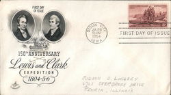 150th Anniversary Lewis and Clark Expedition 1804-5-6 First Day Cover