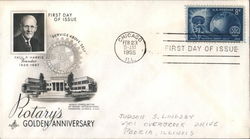 Rotary's Golden Anniversary First Day Cover