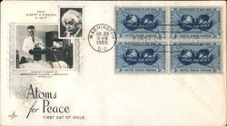 Atoms for Peace Block of Stamps First Day Covers First Day Cover First Day Cover First Day Cover