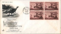 Wild Turkey Wildlife Conservation Series 1956 First Day Covers First Day Cover First Day Cover First Day Cover