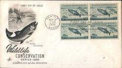 Wildlife Conservation Series 1956 Block of Stamps First Day Covers First Day Cover First Day Cover First Day Cover