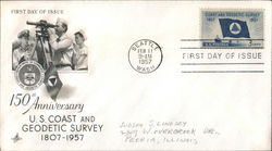 150th Anniversary U.S. Coast and Geodetic Survey 1807-1957 First Day Cover