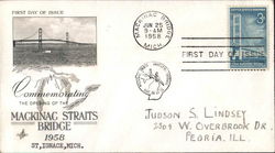 Commemorating the opening of the Mackinac Straits Bridge First Day Covers First Day Cover First Day Cover First Day Cover