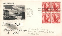 Post Card Stamp 1958 Block of Stamps First Day Covers First Day Cover First Day Cover First Day Cover