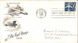 Air Mail Stamp, 1958 First Day Cover