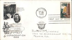 Forest Conservation 1958 First Day Covers First Day Cover First Day Cover First Day Cover