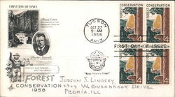 Forest Conservation 1958 Block of Stamps First Day Covers First Day Cover First Day Cover First Day Cover