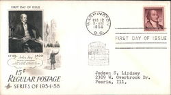 Series of 1954-58 First Day Cover