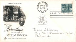 The Hermitage, Beloved Home of Andrew Jackson Near Nashville, Tennessee First Day Covers First Day Cover First Day Cover First Day Cover